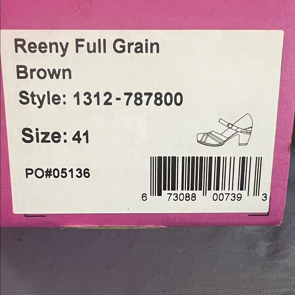 Dansko Reeny Brown Full Grain Heels - Picture 2 of 2